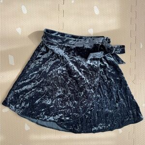 American Eagle Outfitters Velvet Wrap Skirt